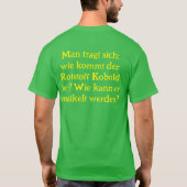 Anti Grüne Spruch T-shirt (Achterkant)