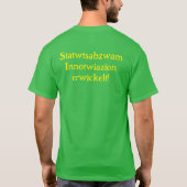 Anti Grüne Spruch T-shirt (Achterkant)