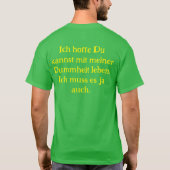 Anti Grüne Spruch T-shirt (Achterkant)