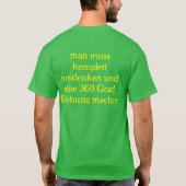 Anti Grüne Spruch T-shirt (Achterkant)