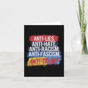 Anti haat leugens racisme fascisme verzet zich teg kaart