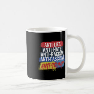 Anti haat leugens racisme fascisme verzet zich teg koffiemok