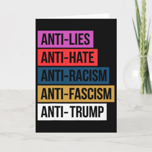 Anti Haat Leugens Racisme Fascisme Weersta Protest Kaart