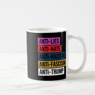 Anti Haat Leugens Racisme Fascisme Weerstaand Prot Koffiemok