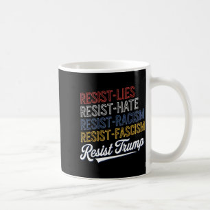 Anti-haat liegt fascisme verzet protest Trump bije Koffiemok