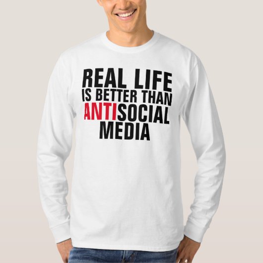 Anti (haat) sociale media t-shirts (Voorkant)