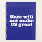 Anti haat tegen pesten. Gepersonaliseerd Planner (Voorkant)