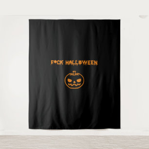 Anti Halloween pompoen jack-o'-lantaarn Wandkleed
