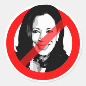 ANTI HARRIS RONDE STICKER (Voorkant)