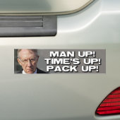 ANTI HARRY REID - MAN UP BUMPERSTICKER (Op auto)