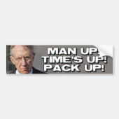 ANTI HARRY REID - MAN UP BUMPERSTICKER (Voorkant)
