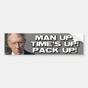 ANTI HARRY REID - MAN UP BUMPERSTICKER