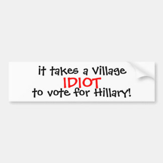 ANTI-HILLARY 2016 BUMPERSTICKER