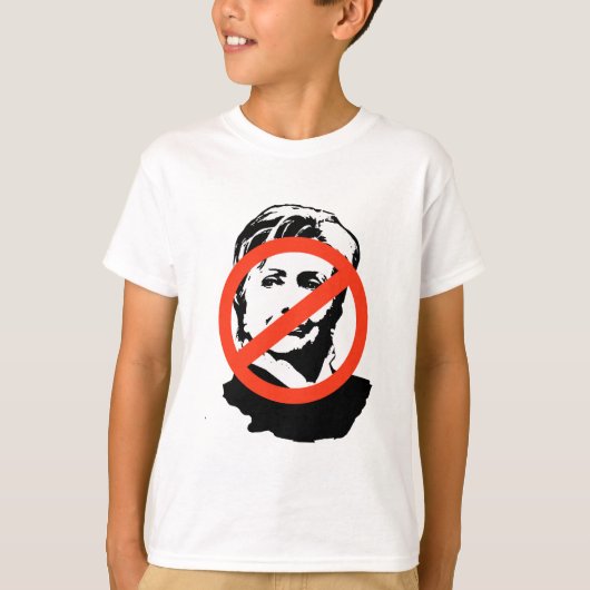 ANTI-HILLARY: ANTI-Hillary Clinton T-shirt (Voorkant)