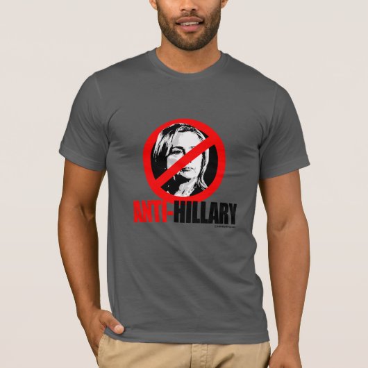 ANTI-HILLARY BOLD T-SHIRT (Voorkant)