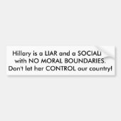 Anti-Hillary-bumpersticker Bumpersticker (Voorkant)