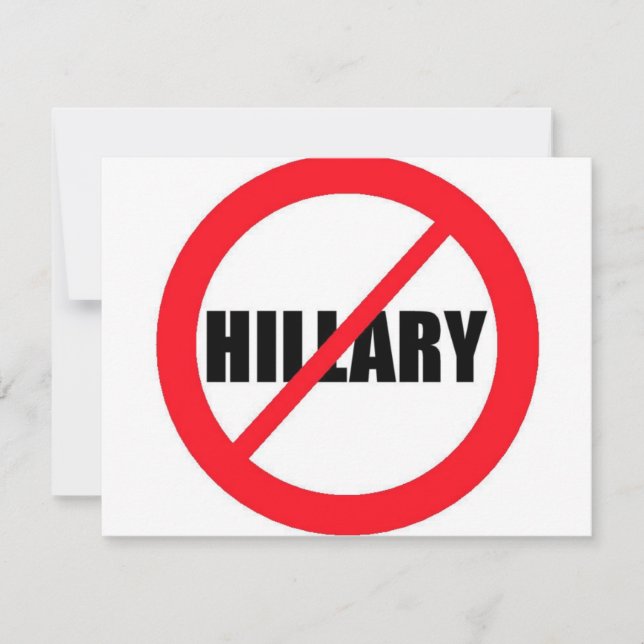 Anti-Hillary Clinton (Voorkant)