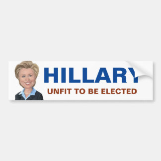 Anti-Hillary Clinton Bumpersticker