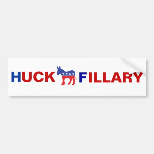 Anti-Hillary Clinton Bumpersticker (Voorkant)