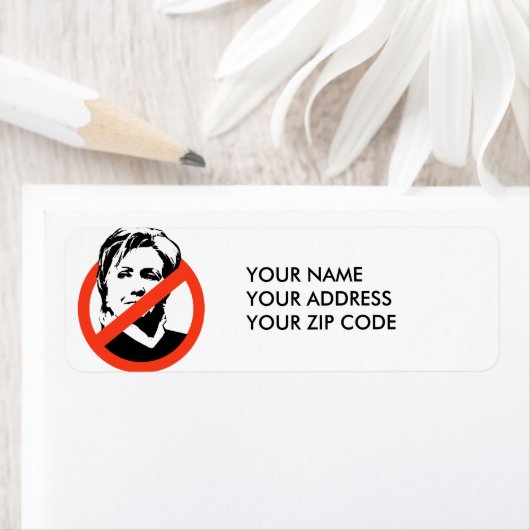 ANTI-HILLARY CLINTON - ETIKET (Insitu)