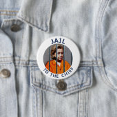 Anti-Hillary Clinton Ronde Button 7,6 Cm (In situ)