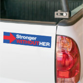 Anti-Hillary Clinton Sterker zonder haar Trump Bumpersticker (Op Truck)