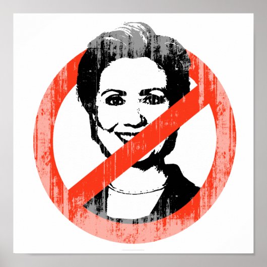 ANTI HILLARY SLOGAN Faded.png Poster (Voorkant)