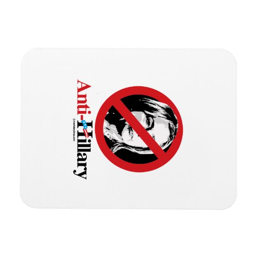 Anti-Hillary symbool Magneet (Horizontaal)
