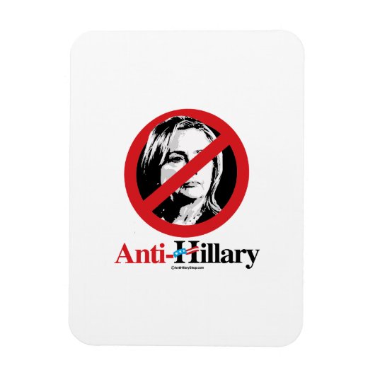 Anti-Hillary symbool Magneet (Verticaal)