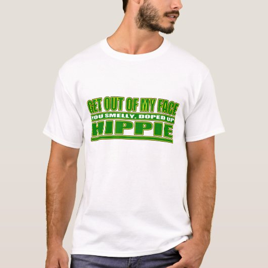 Anti-Hippie T-shirt (Voorkant)
