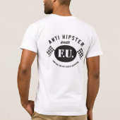 Anti-Hipster Shop Rag T-shirt (Achterkant)