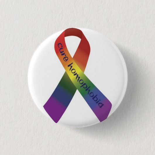 anti homofobia ronde button 3,2 cm (Voorkant)