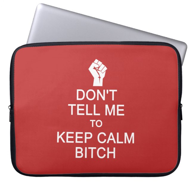 Anti - houd kalm aangepaste laptophoezen laptop sleeve (Voorkant)