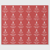 Anti - houd kalm verpakkingspapier cadeaupapier (Vlak)