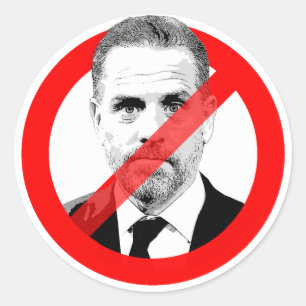 Anti Hunter Biden Ronde Sticker