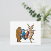 Anti-Hunting Animal Revenge Briefkaart (Staand voorkant)