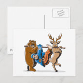 Anti-Hunting Animal Revenge Briefkaart (Voorkant / Achterkant)