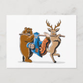 Anti-Hunting Animal Revenge Briefkaart (Voorkant)