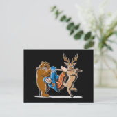 Anti-Hunting Animal Revenge Briefkaart (Staand voorkant)