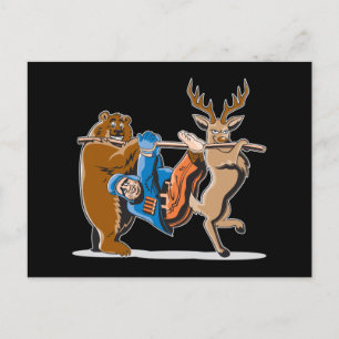 Anti-Hunting Animal Revenge Briefkaart