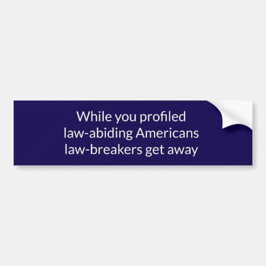 Anti-ICE citaat Bumpersticker (Voorkant)