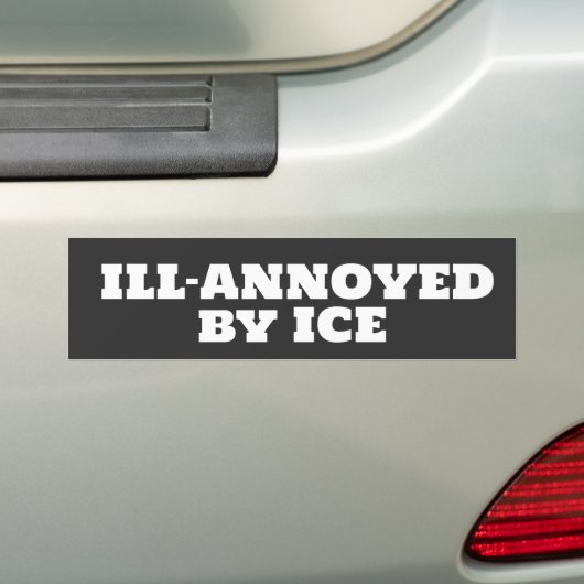 anti-ICE humor Bumpersticker (Op auto)