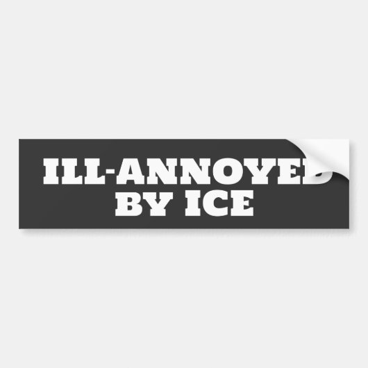 anti-ICE humor Bumpersticker (Voorkant)