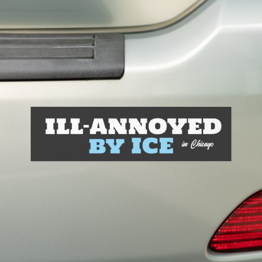 anti-ICE humor Bumpersticker (Op auto)