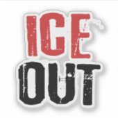 Anti ICE Out Political Activism Protest Sticker (Voorkant)
