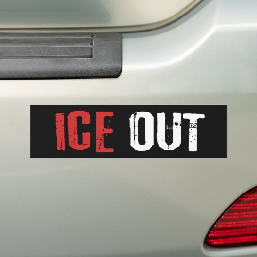 Anti-ICE politieke activisme protest Bumpersticker (Op auto)