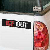 Anti-ICE politieke activisme protest Bumpersticker (Op Truck)