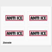 Anti ICE Rechthoekige Sticker (Vel)
