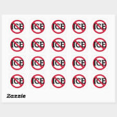 Anti-ICE-sticker Vierkante Sticker (Vel)