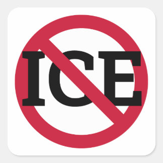 Anti-ICE-sticker Vierkante Sticker